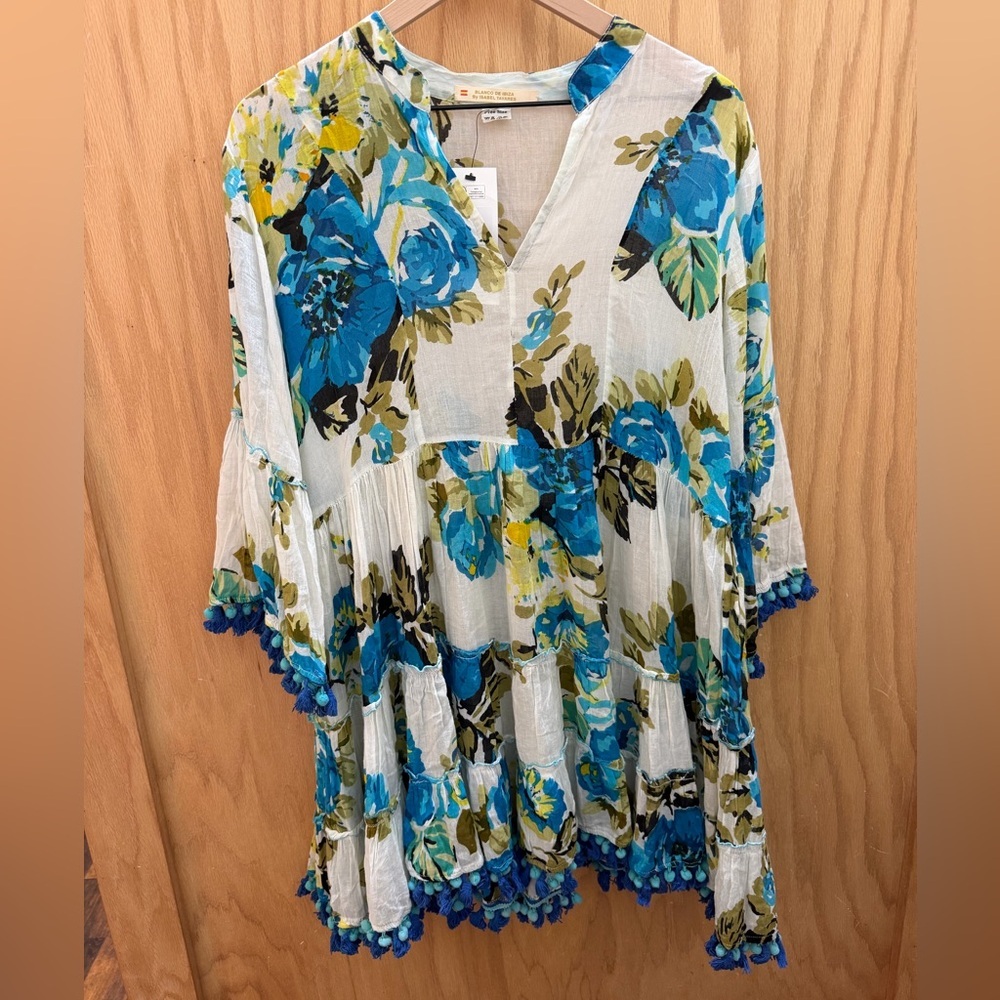 Blanco de Ibiza Isabel Tavares Women’s Floral Blue and Green Dress